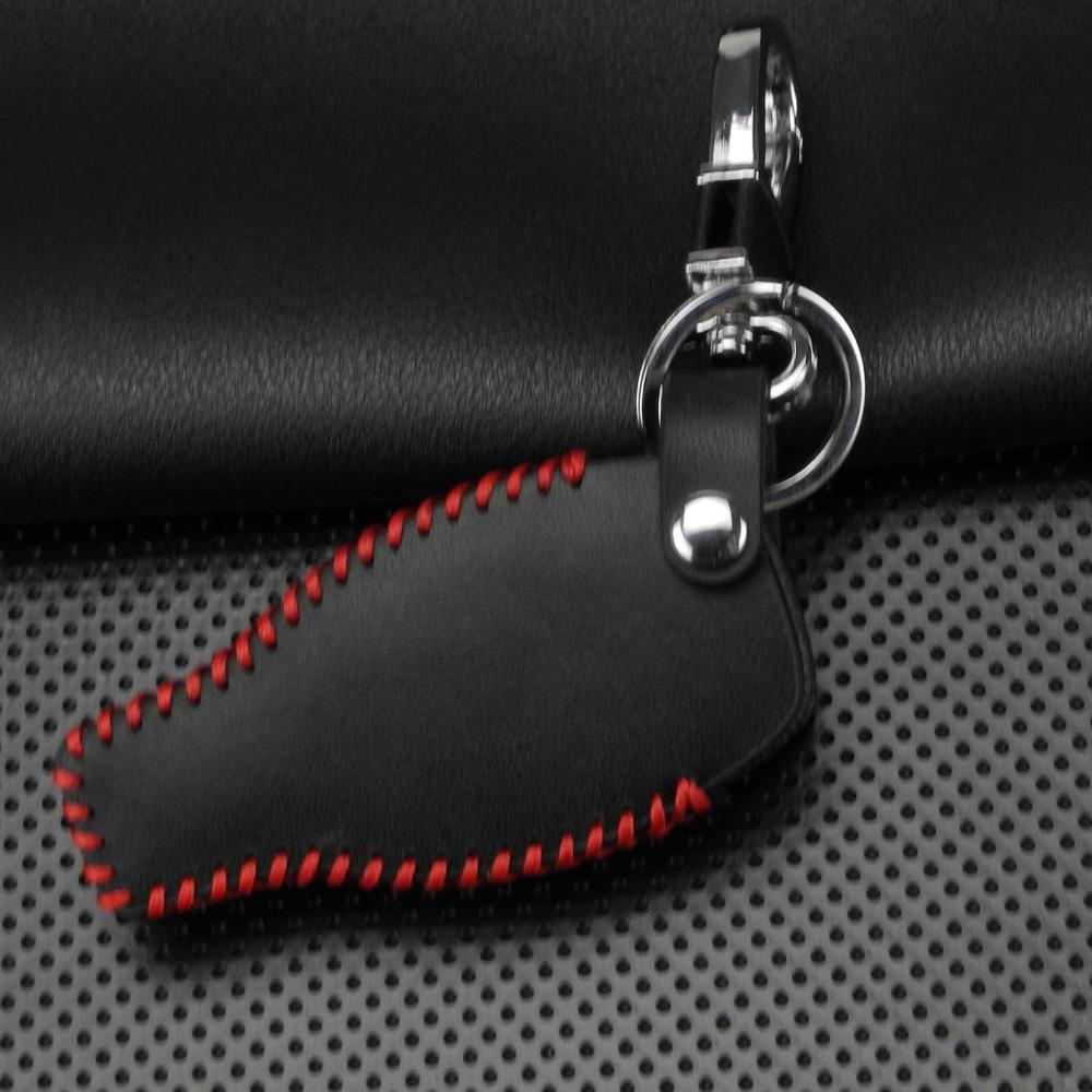 jingyuqin Fashion leather cover car key case Fit for mercedes benz Cla A180 A200 A260 A AMG Classe 2 buttons keychain keyring