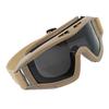 Desert Locust Goggles Desert Locust Brille, winddicht, sanddicht, Outdoor-Brille mit 2 Linsen, Khaki