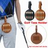 Portable Leather Golf Tees Holder Double-Sided Design Multiple Holsters Golf Tees Cover Golf Tees Carrier Golf Training