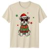 Schnauzer Dog Christmas Holidays Unisexs TShirt Unisexs Tee Graphic Unisex Top