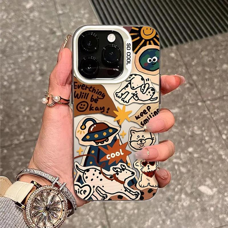 Applicable to Apple iPhone16/15/14/13/12ProMax mobile phone case 11Pro/XR11 Cool puppy apple x