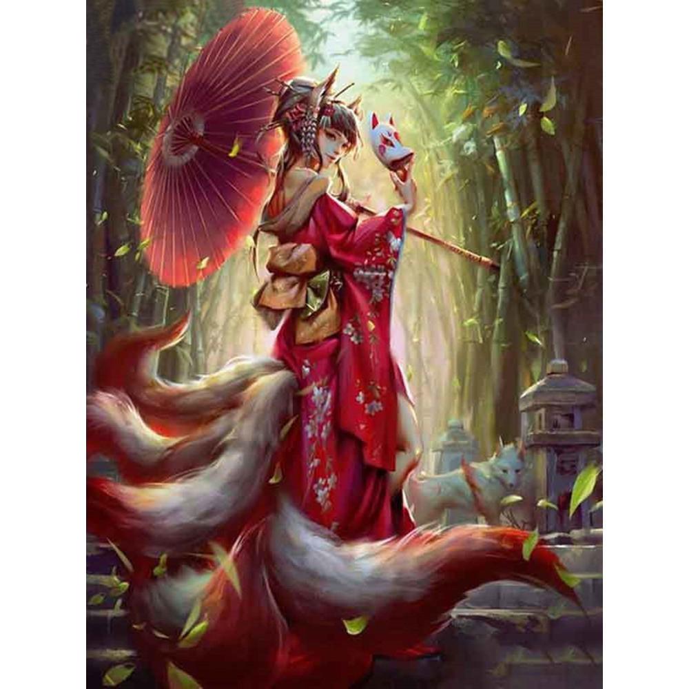 Full Square/Round Diamond Painting Mountain Landscape Mountain Pictures of Rhinestones 5D Diamond Embroidery Tiger Deer Animal Mosaic Wall Art