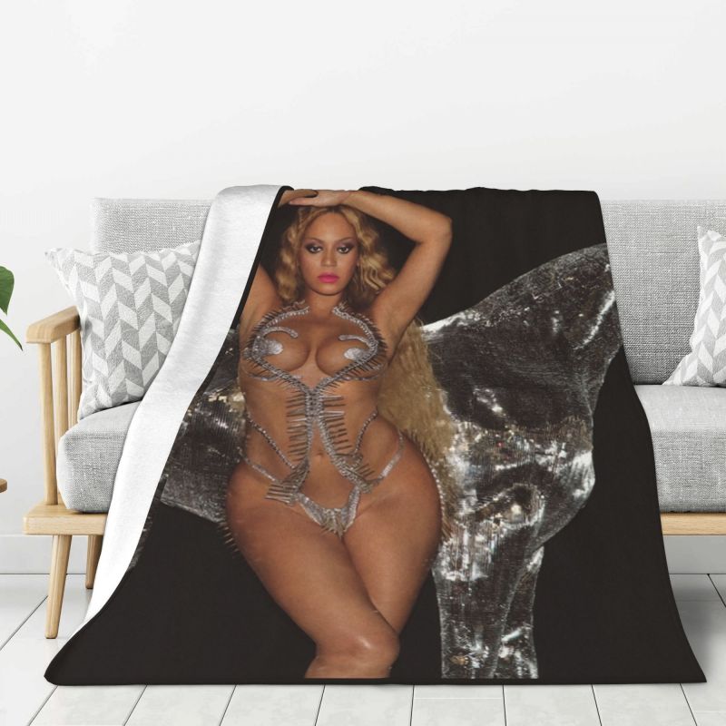 Benutzerdefinierte Beyonce Renaissance Tour Konzert Film Decken Warme Flanell Überwurfdecke für Schlafzimmer Büro Tagesdecken