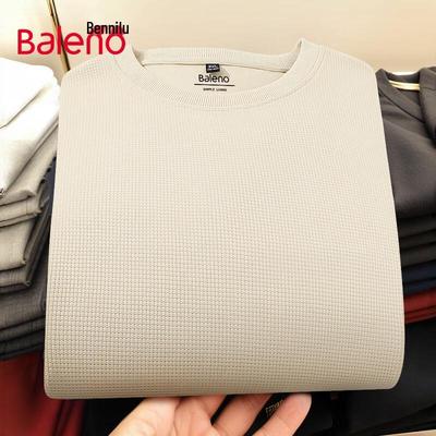 Baleno Herren Waffelstrick Rundhals-Sweatshirt