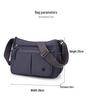Casual Crossbody Tas voor Dames met Grote Capaciteit - Lichtgewicht Nylon, Meerdere Vakken voor de Zomer