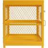 Horizontal Cylinder Storage Cabinet 4x33lb Capacity Propane Storage Cage