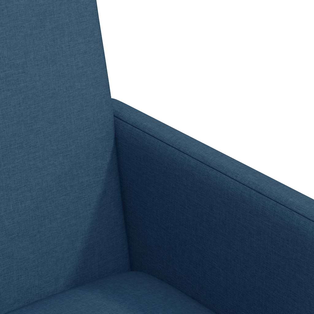 Dining Chairs with Casters 2 pcs Blue 57 x 66 x 94 cm Fabric