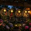 Dreamy Balcony Wind Chime Fairy Moon Pendant, Acrylic Hanging Ornament with Star Sunproof Patio & Crystal Decors for Garden Patio Outdoor Weatherproof