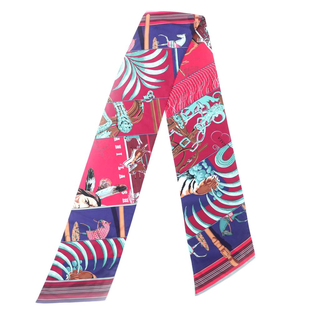 Great HERMES scarf CARREN EN CARRES Multi silk Women Used