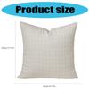 Pillowcase Cotton Textured Weave Cushion Covers for Living Room Bedroom Sofa Couch Home Decoration 45x45cm White