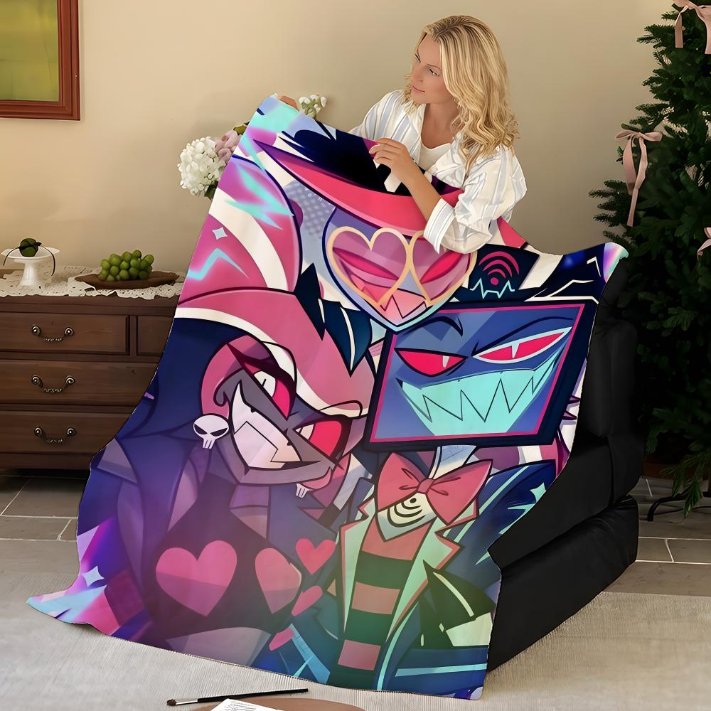 Animation H-Hazbin H-Hotel-l Throw Flannel Blanket, Soft Warm, Durable & Washable cute Cool