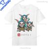 Dota 2 Tshirts Game Hero Printed Tshirt Top Shadow Fiend Pudge Axe Slardar Sven Kunkka Timber Unisex Casual Graphic T Shirts