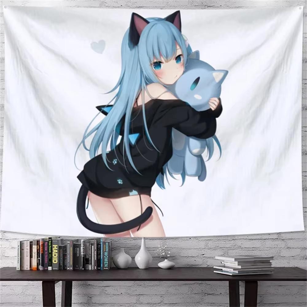 A Shou Anime Tapestry  Cute Wall Hanging Decor for Dorm  Home Kawaii Room Decoration
