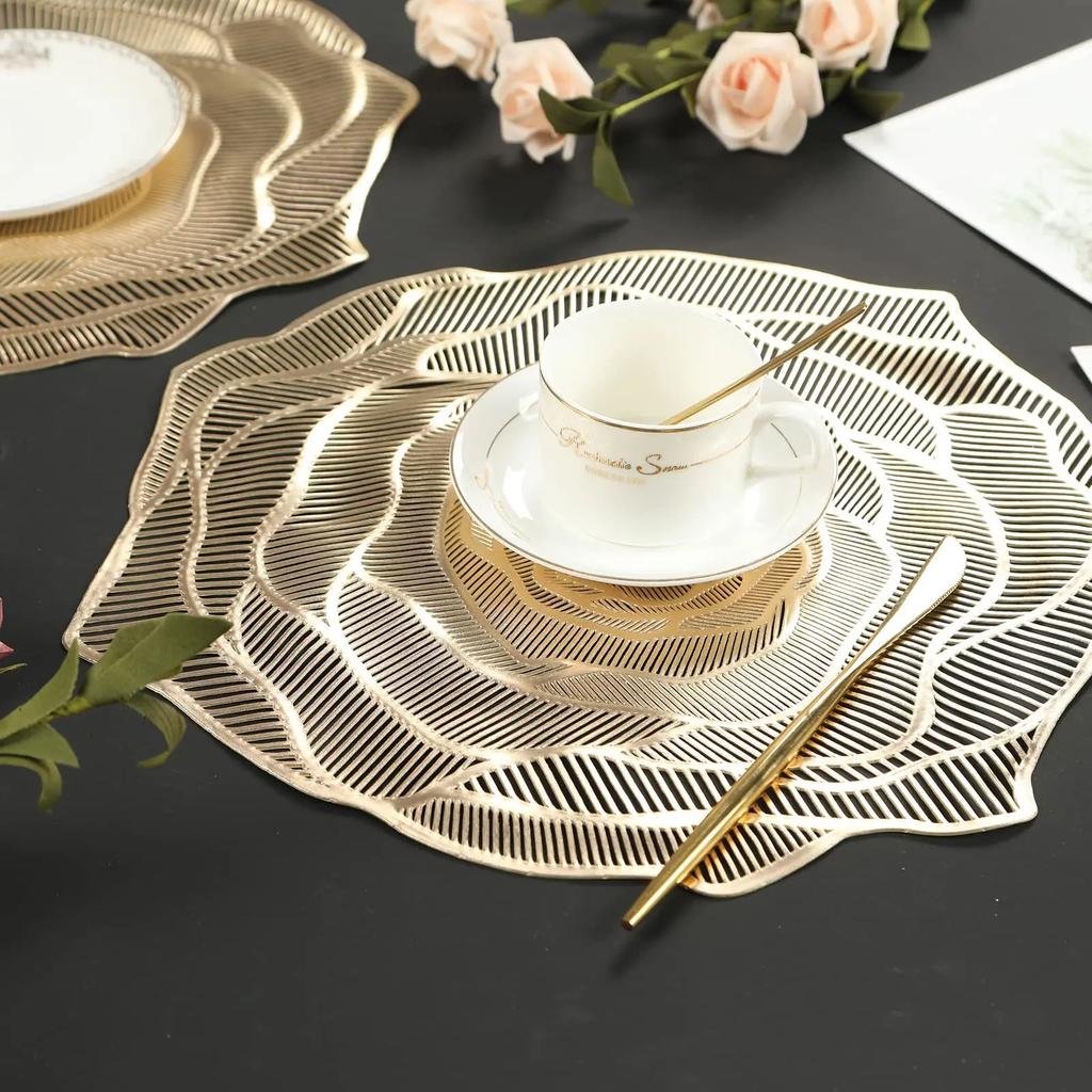 1pc Cup Cushion Hollow Waterproof and Oil Proof Table Cushion Decoration and Insulation Table Mats for Dining Table Decoration