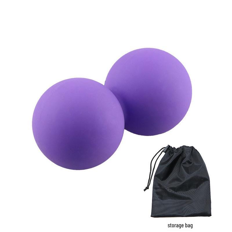 Silicone Muscle Relaxation Massage Ball - Solid Fitness & Training Peanut Ball for Foot Sole