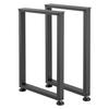 Table Legs, 740 X 450 Mm (H X W) Square Steel Furniture Legs, Modular Design, Easy Assembly, 2204 Lbs Max Load Heavy Duty, for Home Office Desk,