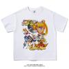 Sailor Moon T-shirt Men's and Women's Summer Cartoon Print Top Oversize T-shirt Loose Cotton Short Sleeves
