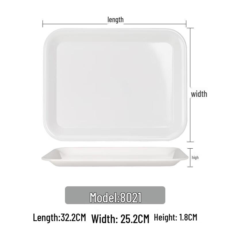 Nordic Melamine Rectangular Serving Tray