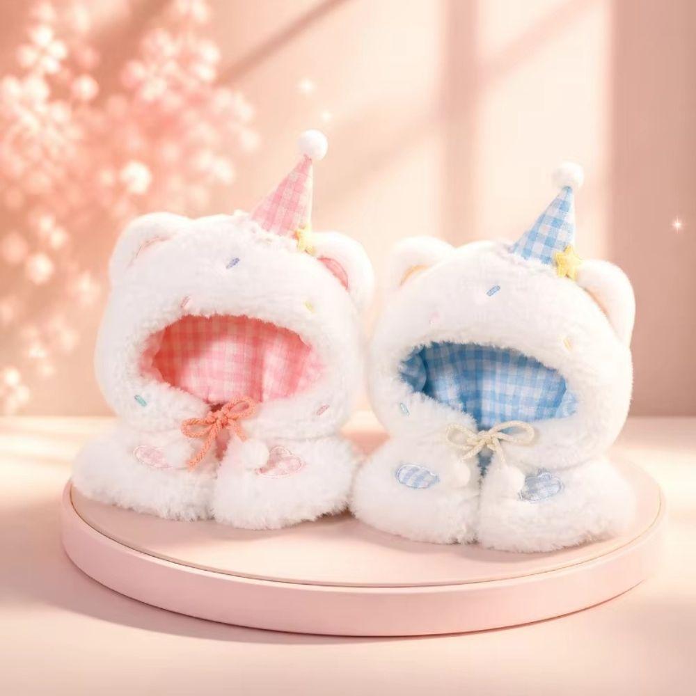 Dress Up Cotton Doll Clothes Head Covers Doll Cloaks Doll Accessories 10cm Doll Clothes DIY Toy