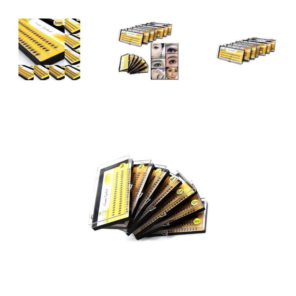 Premium Individual False Long Eyelash Clusters For Bright And Attractive Eyes