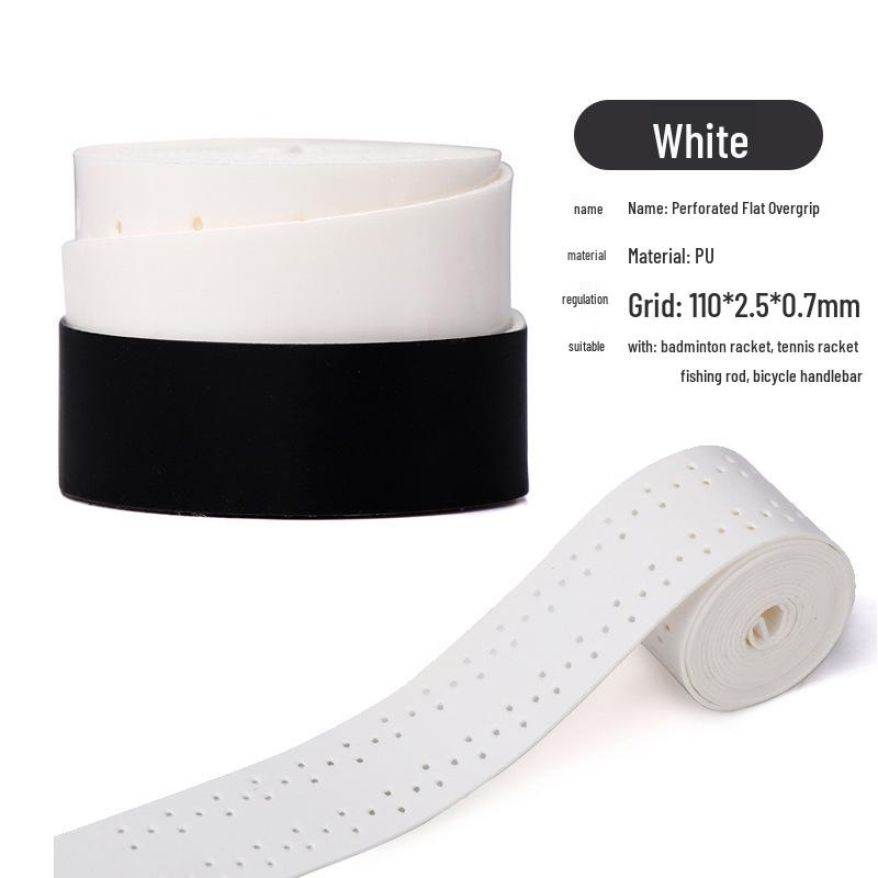 Perforated PU Overgrip: Non-slip Sweatband for Badminton & Tennis Rackets