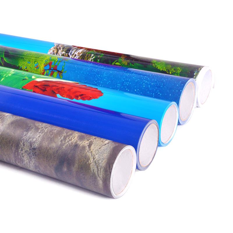 3D HD Double-Sided Aquarium Background Wallpaper