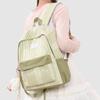 Schulrucksack1011 Frühling neu Japanisches Mädchen Herz karierter Rucksack leicht große Kapazität Schüler-Schulrucksack niedlicher Rucksack