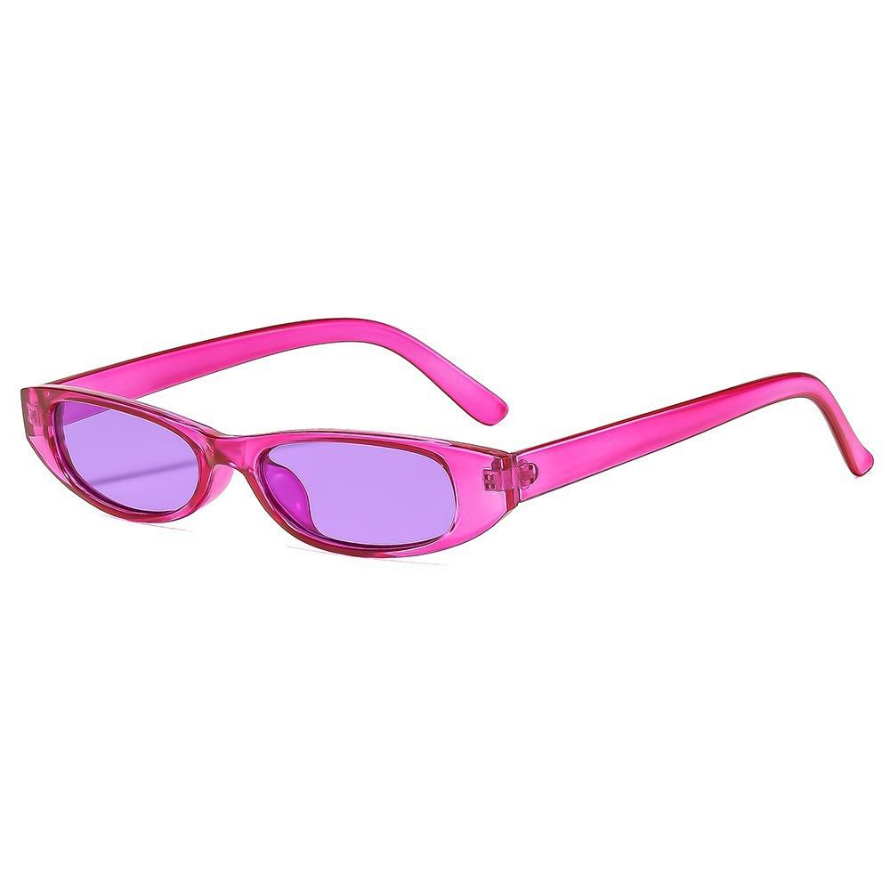 Vintage Small Frame Sunglasses For Men Women Niche Trendy Oval Candy Colored Glasses Fashion Outdoor Sunscreen Shades UV400
