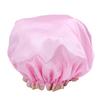 Home Women Elastic Reusable Waterproof Shower Cap Head Hair Cover Bathing Hat