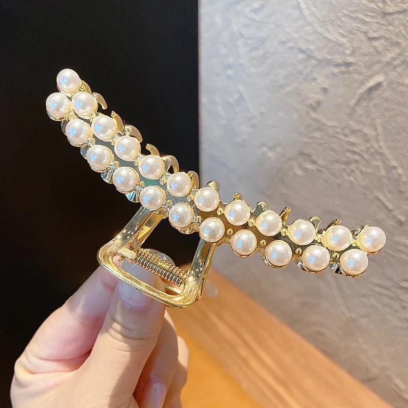 Full Rhinestone Hair Claw Crystal Hair Clips Barrettes Ponytail Hairpins Women Girls Hair Styling Accessories Ornaments Hairgrip