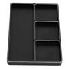 RC Repair Screw Tray 4 Grids Aluminum Alloy Screw Tray with Magnetic Pad for 1/10 1/8 RC Car RC Airplanes
