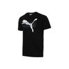 Iridescent Printed Round Neck Short Sleeve T-Shirt Men Tops Black 597900-51
