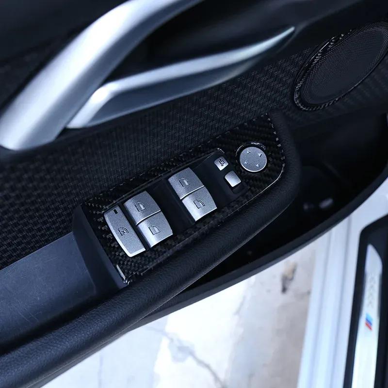 For BMW 1 3 4 5 Series F20 F22 F30 F35 F10 Aluminum Alloy Car Window Lift Decoration Button Cover Trim Sticker Car Accessories