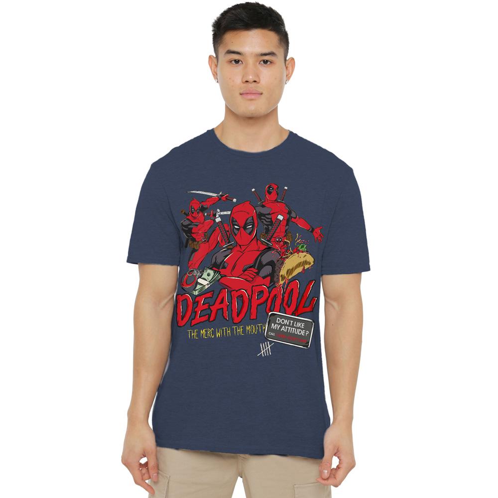 Deadpool Unisex Adult Attitude T-Shirt