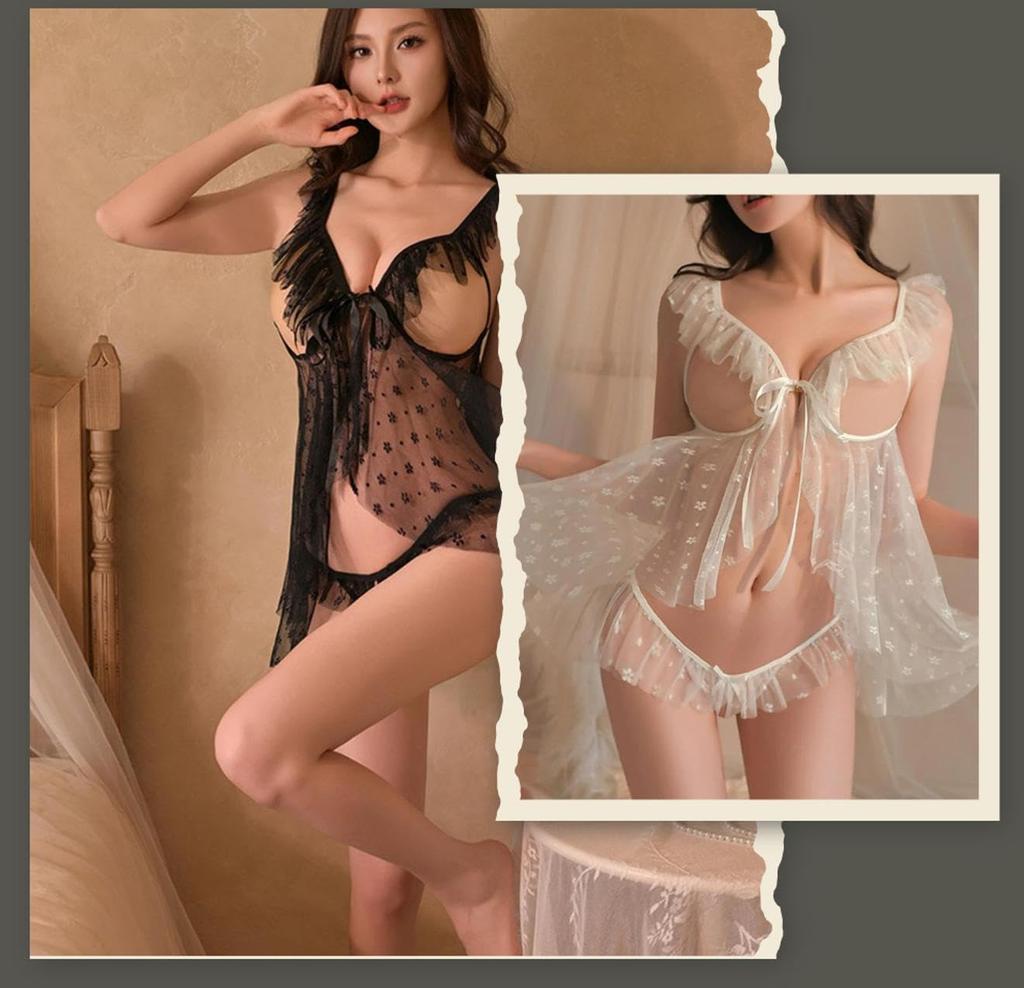 Sexy Short Mini Short Inner For Small Open Open Open Open Open Open See Through Crotch Shorts Color White [Kuro & Ardor] Babydoll, Length, Length,