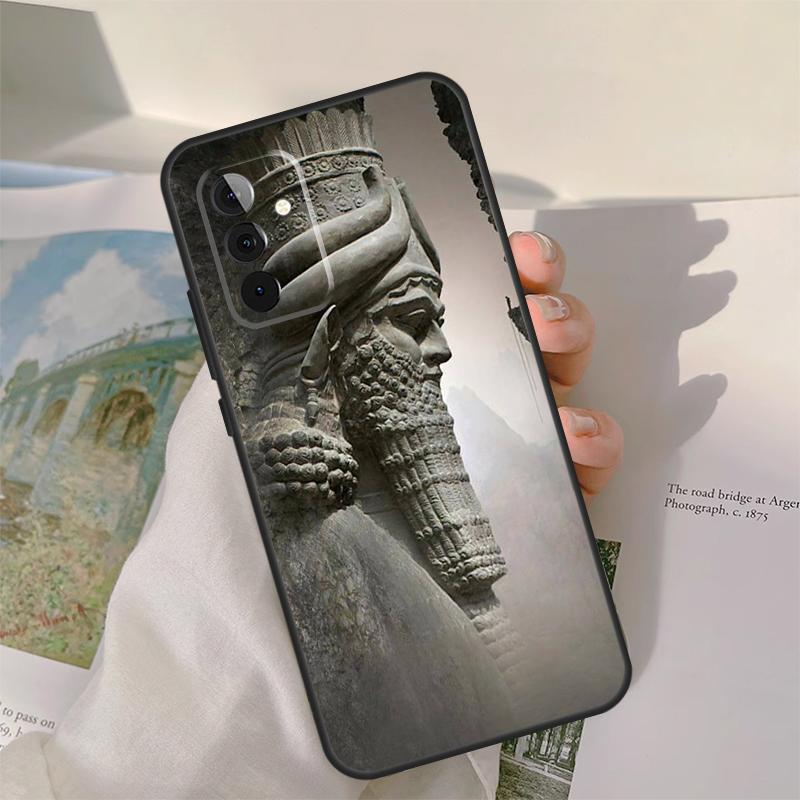 Assyrian Statue lamassu Art Case For Samsung Galaxy A55 A35 A15 A32 A12 A22 A52 A06 A54 A34 A14 A56 A36 A26 A16 A13 A53