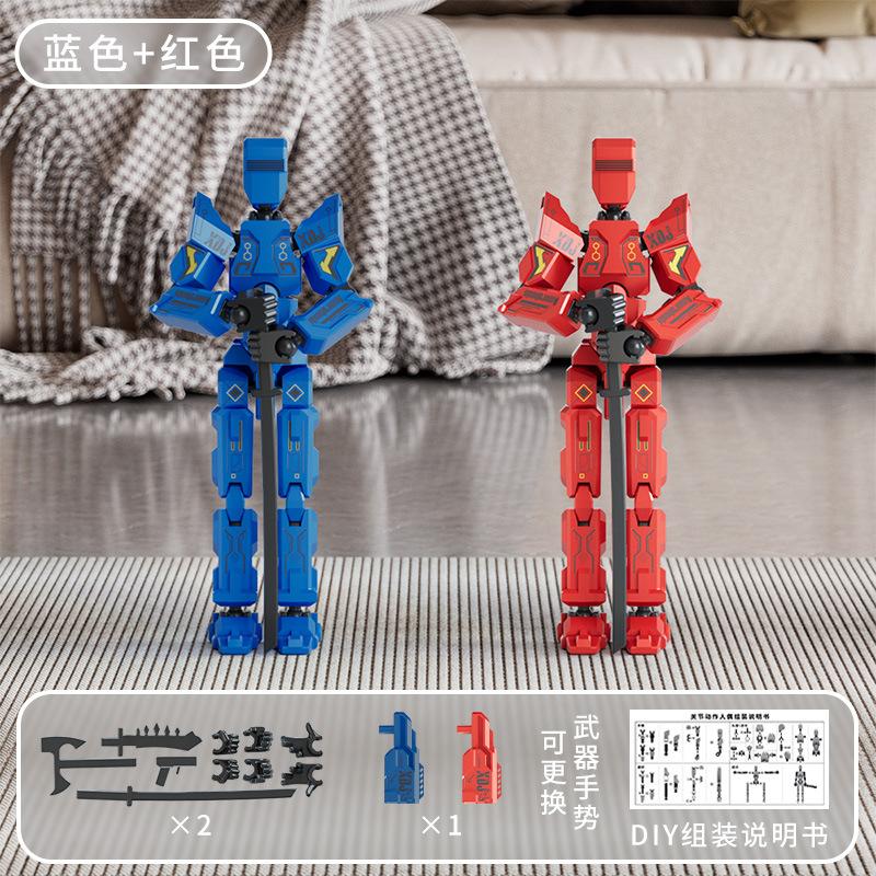 3D Printed Multi-Jointed Movable Lucky 13 Action Figures Full Body Assembly Completed Action Figure Dummy Toys Birthday Gifts