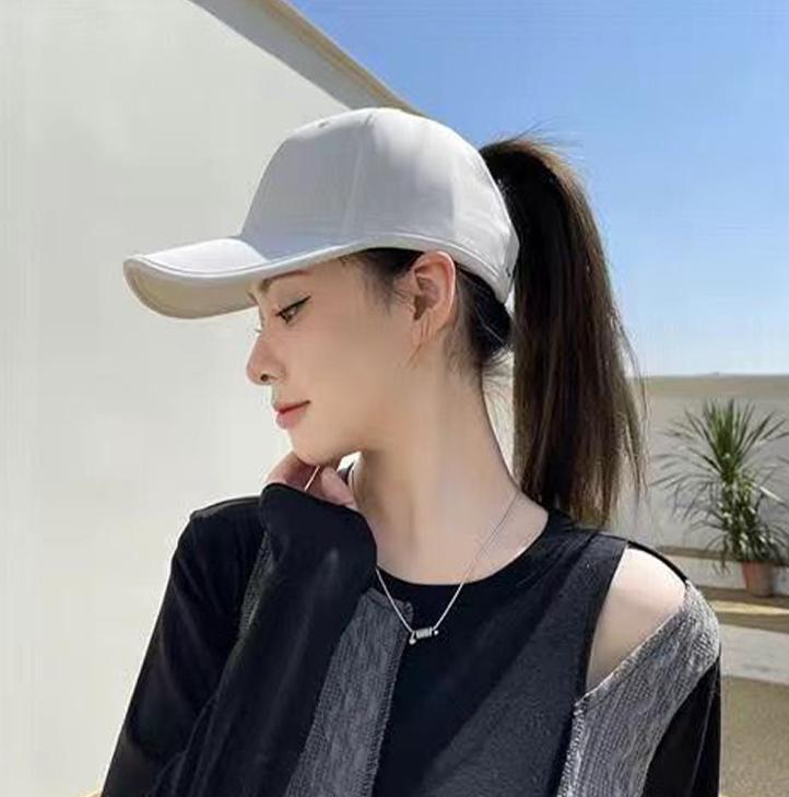 High Ponytail Baseball Cap Women Summer Quick-Drying Sun Protection Anti-Ultraviolet Duckbill Cap Beach Hat