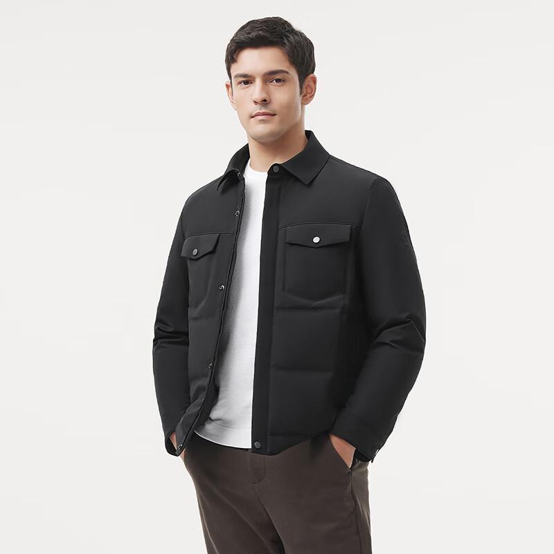 Tamboer Men's Business Casual Lapel Down Jacket 320275A