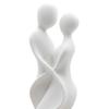 3D Printed Couple Statue Modern Abstract Lovers Figurine Romantic Crafts for Wedding Valentine's Day Gifts Home Bedroom Shelf TV Cabinet Decor