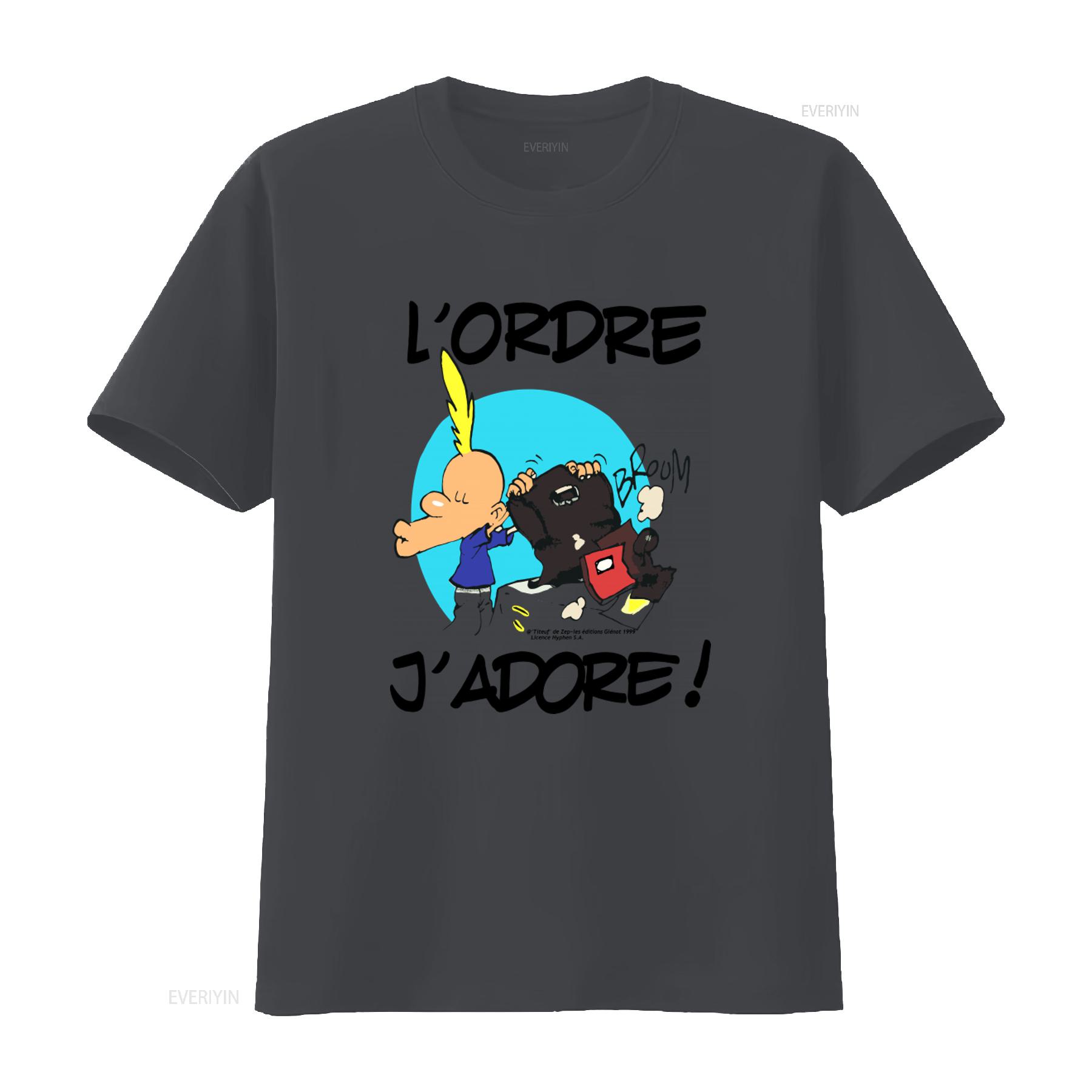 

Vintage 1999 TITEUF Cartoon Print T shirt Lordre Jadoore Design Comfortable Wear for All Sizes vintage Washed 4XL