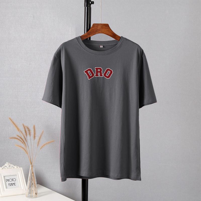Shellsuning T-shirt stampate con lettera per donna T-shirt basic oversize a maniche corte estive Casual O-collo in cotone Abbigliamento Femlae Top gotici coreani
