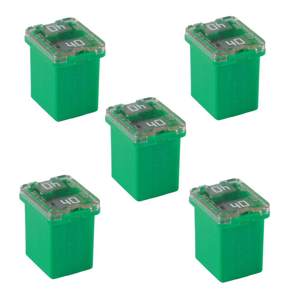 5 Pack Automotive Low Profile Mini Jcase Fuse 20 Amp Fuse Assortment Compatible for Trucks, Cars and SUVs 40 Amp fuse