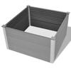Jardinière - WPC - 100 x 100 x 54 cm - Gris - Composite bois-plastique - Carré