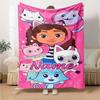 Customiz Name Personality Gabby's Dollhouse Blanket Soft &Warm Sofa Office Bed Travel Lunch Break Blanket, Gift Suitable All Seasons