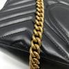 [Pre-Owned] Gucci GG Marmont Small Matelassé Shoulder Bag 'Black' - Very Good #5VX2O9