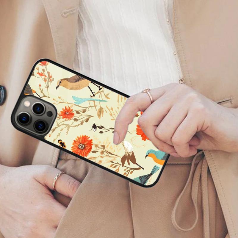 Garden Birds Magnetic Phone Case For APPLE iPhone 17 Air 16 14 13 12 Pro Max 15 Plus Wireless Charge With MagSafe Cover
