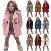 Batole Dětský Duffle Overcoat Zimní Větruodolný Silný kabát Bunda Teplý fleece Svrchní oděv Trench Windbreaker Top pro chlapce Dívky