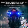 Universal Eight-Color Wireless Remote Control Navigation and Warning Light for Drones and Motorcycles