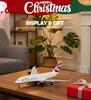 QIYUMOKE 1/240 Scale A380 British Airways Model Kit (30cm Long) - Airbus A380 Resin Airplane Model with Display Stand, Aviation Gift and Display Decor